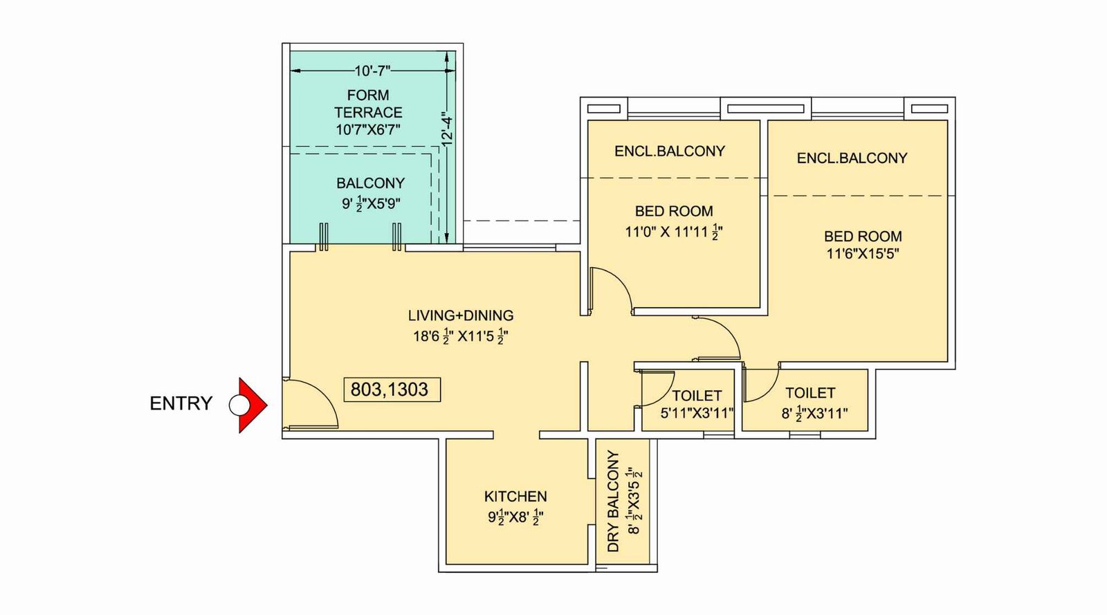 Dhiraj-Riseonic-floor-plan-897-sqft